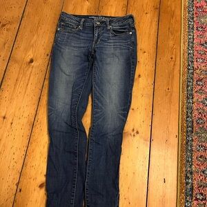 American Eagle Outfitters Women's Dark Blue Skinny Jeans